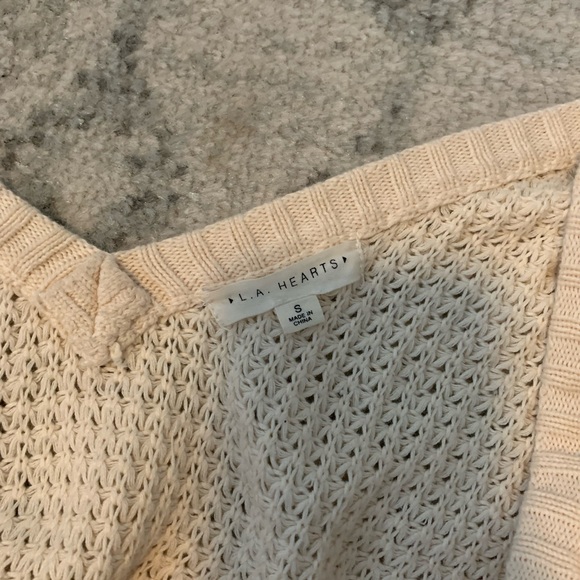 LA Hearts Cold Shoulder Sweater - Picture 3 of 4